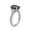 Bague 53 Bague en or gris saphir et diamants brillants 58 Facettes