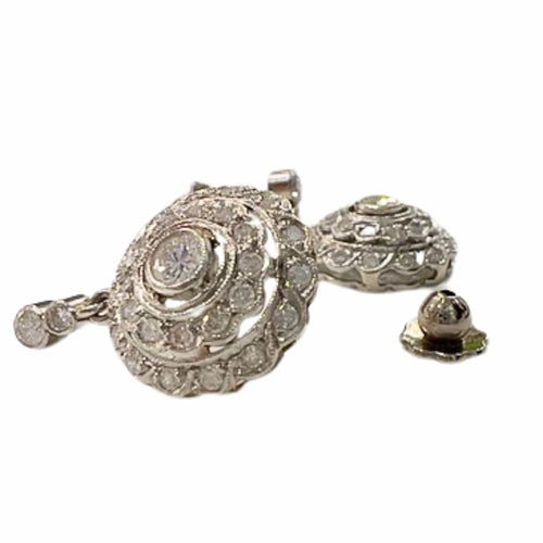 Boucles d'oreilles BOUCLES D'OREILLES ART DÉCO EN PLATINE AVEC DIAMANTS 58 Facettes Q274B