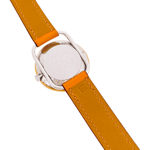Montre Montre Hermès, "Arceau", plaqué or, acier, cuir. 58 Facettes 34466