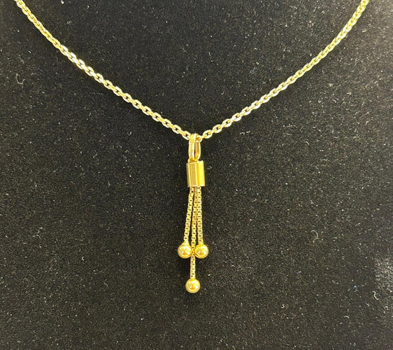 Pendentif Pendentif or jaune 3 boules 58 Facettes LP221/3