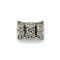 Bague 54 Bague Tank Platine et Diamants 58 Facettes 1.0000394/1