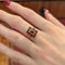 Bague 53 Bague en or jaune 18 carats et grenats 58 Facettes 33020