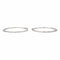 Boucles d'oreilles Boucles d'oreilles Créoles Or blanc 58 Facettes 3849279CN