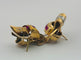 Boucles d'oreilles Boucles d'oreilles en or serties de diamants et de rubis, style chevalier 58 Facettes 50223