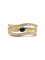 Bague 54 Bague vintage en or 18 carats diamants 8/8 et saphir 58 Facettes