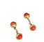 Boutons de manchette CARTIER - Paire de boutons de manchettes corail 58 Facettes