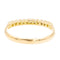 Bague Demi alliance Or jaune Diamant