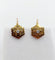 Boucles d'oreilles Dormeuses victorienne or rose, étoile et fleurs (circa 1880) 58 Facettes A05268