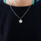 Pendentif Pendentif or blanc pavage diamants 58 Facettes 340740