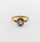 Bague 54 Bague solitaire art deco or jaune 18k diamant taille ancienne 58 Facettes A05903