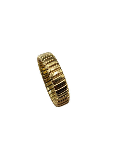 Bague 52 Bague Tubogas en or jaune 58 Facettes