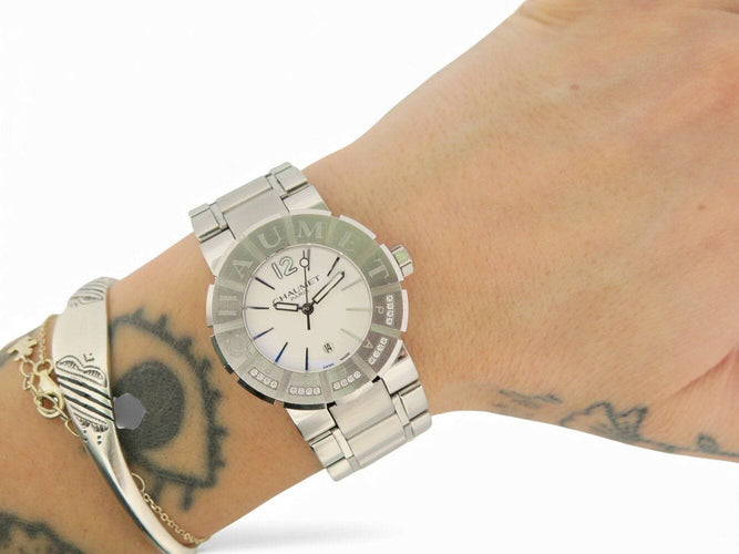 Montre montre CHAUMET class one 622c 33mm en acier 20 diamants quartz lady 58 Facettes 271144