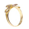 Bague 58 Élégance symbolique : bague antique double serpent avec diamants et rubis 58 Facettes 24278-0102