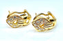 Boucles d'oreilles Paire de boucles d’oreilles en or jaune 18 carats et diamants 58 Facettes AB458