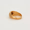 Bague 59 Bague jonc or jaune et gris diamant 58 Facettes GU40