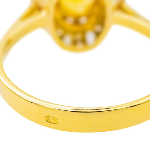 Bague Bague Pompadour Or jaune Saphir, Diamant 58 Facettes 3754274CN