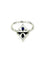 Bague 55 Bague Or Blanc 14K Saphir et Diamants 58 Facettes