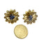 Boucles d'oreilles PENDIENTES DISEÑO CONTEMPORÁNEO SIGLO XX de ORO 18 kts con ZAFIROS 58 Facettes Q135B (950)