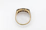 Bague Bague ancienne saphirs et diamants en or jaune 58 Facettes 11700