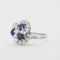 Bague Bague saphirs et diamants 58 Facettes