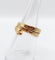 Bague 54.5 Bague serpent or rose finement tressée yeux rubis 58 Facettes A04370