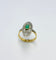 Bague 58 Bague Art Déco en or avec accents de platine, sertie d'une émeraude naturelle et de 28 diamants. 58 Facettes E14