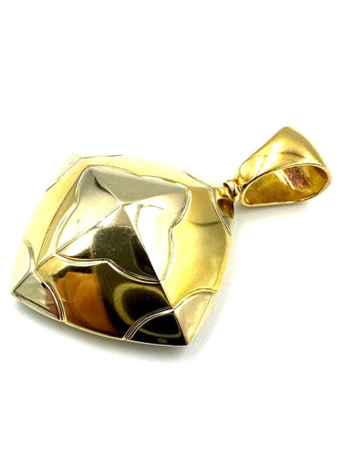 Collier BVLGARI. Collier Piramide 2 ors 58 Facettes