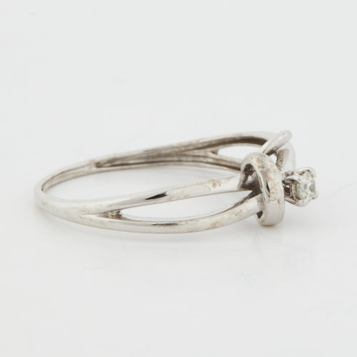 Bague 51 BAGUE EN OR BLANC 18 CARATS 58 Facettes REF 3021/19