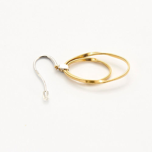 Boucles d'oreilles MARCO BICEGO - MARRAKECH ONDE - Boucles d'oreilles or jaune et diamants 58 Facettes SP2