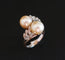Bague 53 Bague Perles Et Diamants, Or 58 Facettes