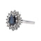 Bague 51 Bague Pompadour  Or blanc Saphir, Diamant 58 Facettes 4036379CN