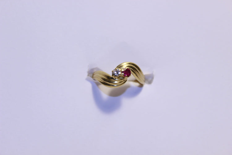 Bague 51 Bague Diamant et Rubis 58 Facettes