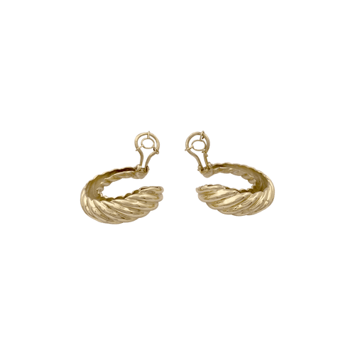 Boucles d'oreilles Boucles d'oreilles vintage, or jaune. 58 Facettes 34424