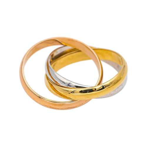 Bague 54 Cartier Bague Trinity Or rose, Or jaune, Or blanc 58 Facettes 4952744RV