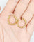 Boucles d'oreilles Créoles vintage or jaune finement torsadées (circa 1970) 58 Facettes A06048