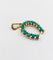 Pendentif Pendentif fer à cheval vintage or 18k billes de malachites 58 Facettes A06192