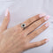 Bague 56 Bague art déco platine et or blanc, saphir et diamants 58 Facettes GULK189
