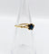 Bague 51 Bague - Solitaire vintage en or 18k et saphir naturel 0,50 carat 58 Facettes A06640