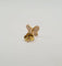 Boucles d'oreilles Boucle d’oreille papillon or jaune sertie d’une nacre 58 Facettes