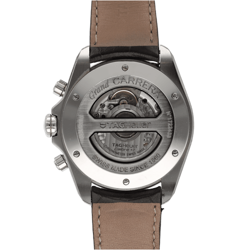 Montre Montre TAG Heuer Grand Carrera en acier – 43 mm – Ref. CAV511B – Vers 2010 – Avec boîte d’origine 58 Facettes