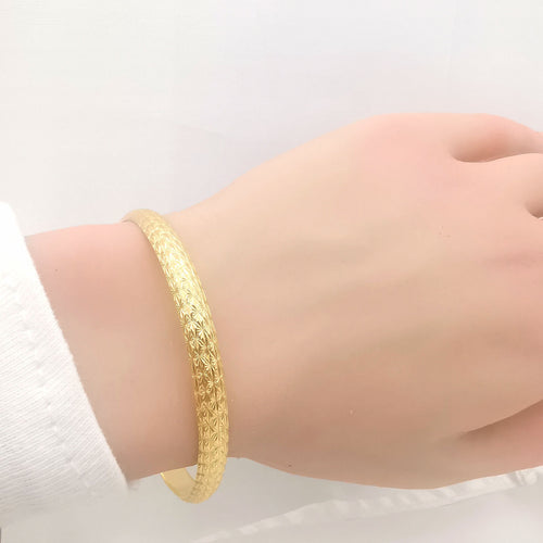 Bracelet Bracelet rigide ou jaune 58 Facettes