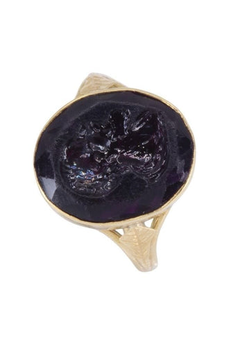 BAGUE ANCIENNE INTAILLE 58 Facettes 095611
