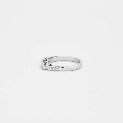 Bague Bague demi-éternité diamants 58 Facettes 1478
