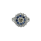 Bague 66 Bague Marguerite Or blanc - Saphirs et Diamants 58 Facettes 1.0000422/4