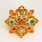 Pendentif VAN CLEEF AND ARPELS - Delphes - Broche pendentif or jaune, corail et chrysoprase 58 Facettes LBV2