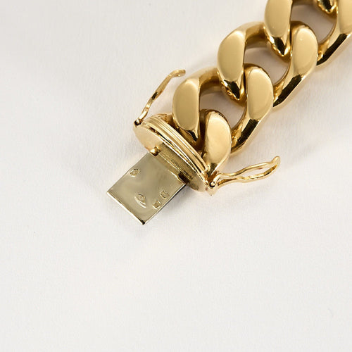 Bracelet Bracelet gourmette en or jaune 58 Facettes ALE4977