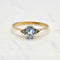 Bague 52 Bague or jaune, aigue-marine, diamants 58 Facettes 698