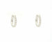 Boucles d'oreilles créoles serties de diamants de 0,32 ct