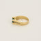 Bague 53 Bague en or jaune, émeraude et diamants 58 Facettes HAV0924