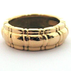 Bague 52 Alliance Piaget en or jaune 58 Facettes BA443